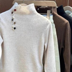 Child Star Circle Girls Sweater Turtleneck Full Sleeve Soft Knitwear Autumn Winter Casual For Toddlers - Product Image 3