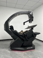 Poste de travail ergonomique T2 EASE COMFY à dossier haut, inclinable en position zéro gravité, cockpit d'ordinateur, cockpit de jeu zéro gravité