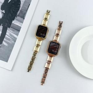 Pour <span class=keywords><strong>Apple</strong></span> <span class=keywords><strong>Watch</strong></span> Series 10 9 8 <span class=keywords><strong>7</strong></span> Bracelet en <span class=keywords><strong>acier</strong></span> <span class=keywords><strong>inoxydable</strong></span> en métal 46mm <span class=keywords><strong>45mm</strong></span> 40mm 44mm 38mm 42mm pour IWatch Fashion Wrist Band Bracelet - Product Image 5
