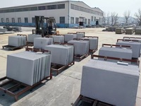 Dalles de granit blanc naturel du Shandong martelées à la main, revêtement mural moderne écologique et durable, sol extérieur