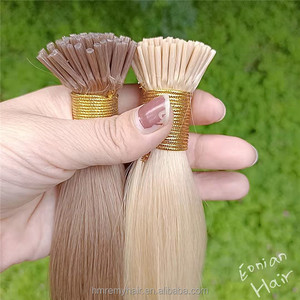 Extensions de cheveux naturels européens Remy de 18 à 20 pouces I Tip <span class=keywords><strong>Micro</strong></span> Link Kératine 0.8g à 1g Brins Extensions de cheveux humains à la kératine organique - Product Image 1