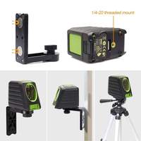Huepar Box-1R niveau Laser rotatif à nivellement automatique rouge 98FT 30m niveau Laser à ligne croisée