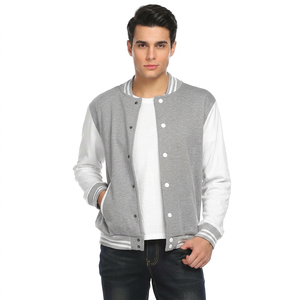 Chaqueta Varsity Personalizada OEM para Hombre, Manga Larga, con Parches Bordados en Chenille, Estilo Urbano, con Forro de Piel de Oveja Transpirable para Invierno - Product Image 1