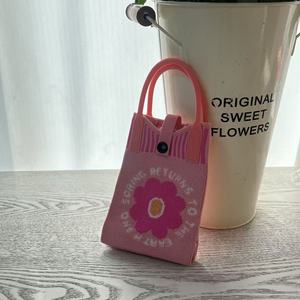 กระเป๋าสะพายใส่โทรศัพท์มือถือขนาดเล็กลายการ์ตูนน่ารักสไตล์เกาหลีกระเป๋าถือถักข้อมือสำหรับเดินทางแบบพกพาปักสำหรับ - Product Image 2