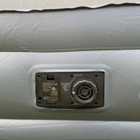 Matelas gonflable sur mesure Queen Size 18 pouces avec pompe intégrée et oreiller pour l'intérieur et l'extérieur