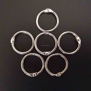 Kim loại bạc lá lỏng lẻo chất kết dính Nhẫn cơ chế cho A7 A6 A5 A4 Máy Tính Xách Tay Chất kết dính Clip Planner Tạp Chí phụ kiện mẫu miễn phí - Product Image 3