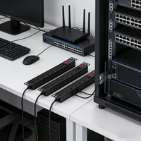 Multiprise à 6 ports de haute qualité en PVC, norme britannique, avec interrupteur et disjoncteur