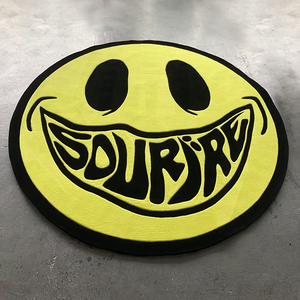 Tapis rond de luxe en gros avec logo personnalisé, conception personnalisée, taille du tapis, tapis tuftés personnalisés et tapis - Product Image 6