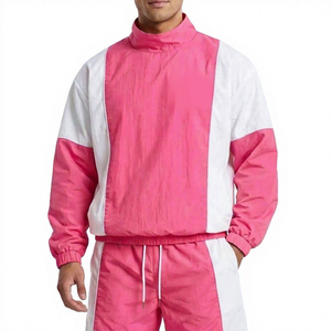 Conjunto Cortavientos de Marca Privada, Chaqueta Impermeable y Pantalones a Juego, Chándal Personalizado, Fabricante Mayorista de Ropa, Top con Cremallera - Product Image 3