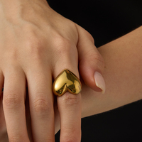 Bague Emanco, élégance coréenne, mode Y2K, bague en forme de cœur, accessoire tendance, cadeau de mariage pour couple, bague en forme de cœur