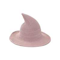 Gorro de Lana Tejido Plegable Unisex para Uso Diario, Fiestas, Pesca, Navidad, Halloween, Disfraz de Bruja, Accesorio de Disfraz y Uso Diario