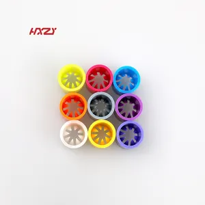 HXZY43 سوار معصم من القماش منزلق من اتجاه واحد بأزرار بلاستيكية قابلة للتحلل مع اسنان ملونة ومخصصة حسب الطلب