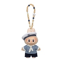 100% Original POPMART Labubu les monstres Denliegende Labubu vinyle peluche poupée porte-clés cadeau peluche poupée aveugle boîte