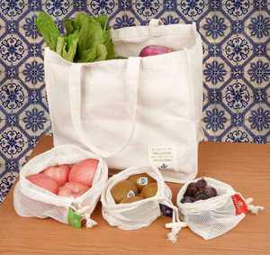 Eco-Friendly Organic Cotton Canvas Lunch Tote <b>Bag</b> with <b>Rope</b> Handle Reusable Medium Size Sack Custom Logo for Packing - Product Image 6