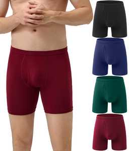 Boxer da Uomo all'Ingrosso, Intimo Maschile in Cotone, Pantaloncini Boxer a Vita Media Traspiranti, Taglie M-4XL - Product Image 3