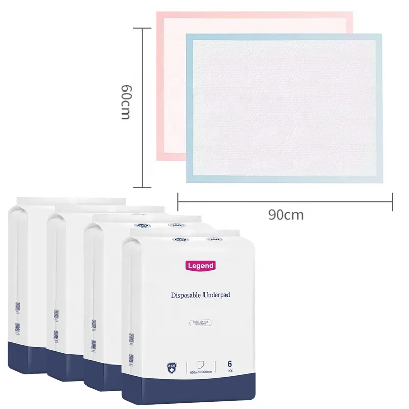 แผ่นรองปัสสาวะแบบซับน้ำ60X90,แผ่นรองใต้แผ่นรองสำหรับผู้ใหญ่แผ่นรองซับแบบใช้แล้วทิ้งใช้ทางการแพทย์