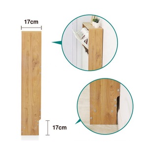 High-quality solid wood particleboard <b>shoe</b> rack, custom-made large-capacity home <b>storage</b> cabinet for entryways and indoor - Product Image 4