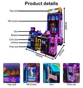 Simulateur de tir au pistolet Gun King <span class=keywords><strong>Evolution</strong></span> 3 de 75 pouces, machine de jeu d'arcade à monnayeur pour parc d'attractions - Product Image 6