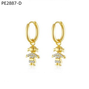 ต่างหูแฟชั่น PE2887 สำหรับผู้หญิง เครื่องประดับคุณภาพสูง - Product Image 2
