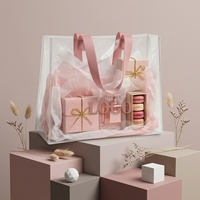 Sac fourre-tout en PVC transparent imperméable de grande taille, vente en gros d'usine, couleur personnalisée et logo imprimé, sac de shopping avec longue sangle de transport