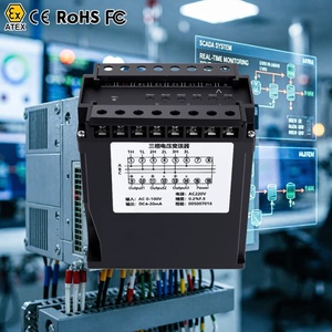 Transformador de 3 Fases a 1 Fase, Sensor de Voltaje CA, Voltaje Trifásico Aislado, 4-20 mA, 0-10 V - Product Image 1