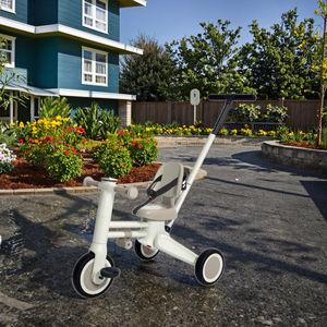 Tricycle <span class=keywords><strong>pour</strong></span> tout-petits, jouet à roulettes avec poignée de poussée parentale, dossier et ceinture de sécurité <span class=keywords><strong>pour</strong></span> les enfants de 2 à 4 ans - Product Image 5