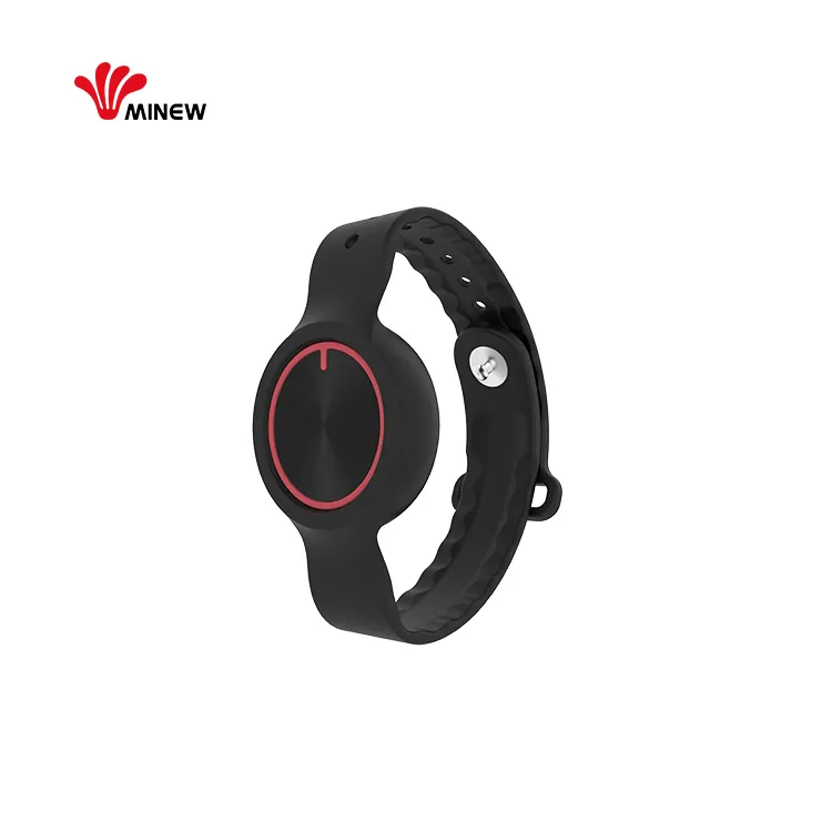 long range wireless portable smart ble tracker emergency panic button alarm system old people smart multi-use wristband