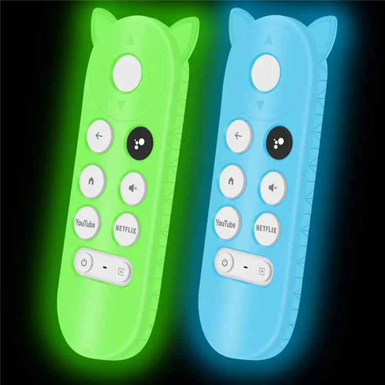 2Pack Silicone Protective Remote Control Case Cover Holder fit for Google Chromecast Remote Control Google 2020 Voice Remote