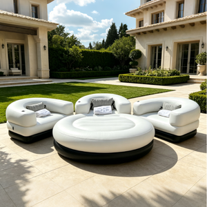 Canapé circulaire flottant de qualité marine, résistant aux UV, avec technologie Drop Stitch, <span class=keywords><strong>lit</strong></span> de détente gonflable pour la plage et le camping - Product Image 5
