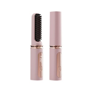 Home Use <b>Wireless</b> Rechargeable Hair <b>Straightening</b> Comb Portable Mini <b>Straightening</b> Plate Multifunctional Hair <b>Straightening</b> Comb - Product Image 1
