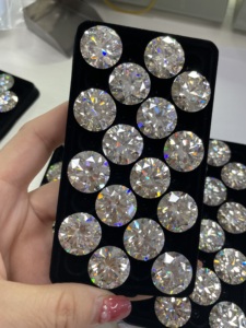 Kích thước lớn 18mm lỏng moissanites rực rỡ kim cương lỏng 20ct GH Trắng moissanite đá quý với GRA - Product Image 3