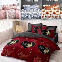 Bonne stabilité des couleurs 100% polyester microfibre décor à la maison tissu imprimé brossé pour draps