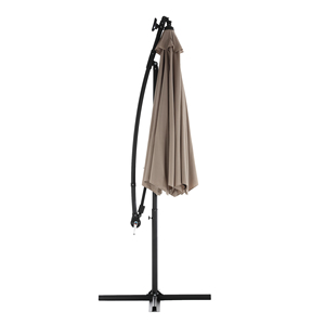 Parasol de terrasse solaire LED de 3 m, kaki, avec bras déporté, pour jardin et cour (base non incluse) - Product Image 3