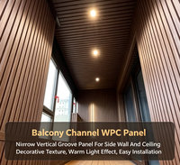 Panneau mural WPC résistant aux intempéries, panneau composite à grain de bois pour murs extérieurs