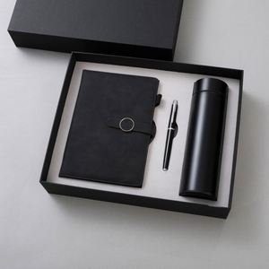 Cuaderno de Cuero PU Gris Promocional al por Mayor para Regalos, Diario Personalizado, Set de Regalo con Termo y Botella de Agua - Product Image 6