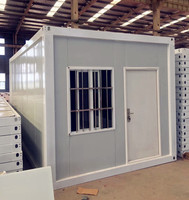 Paquet plat préfabriqué préfabriqué 10ft 20ft 30ft 40ft pied minuscule structure métallique en acier maison de conteneur modulaire portable cadre de maison