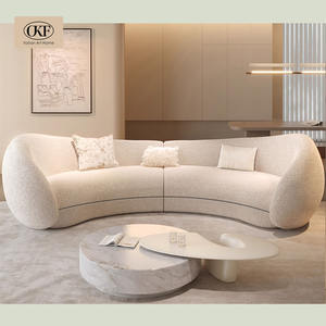 OKF-Sofá modular circular personalizado de alta calidad para salón de belleza, <span class=keywords><strong>karaoke</strong></span>, sala de reuniones moderna semiautomática de 4 plazas para uso en Villa - Product Image 3