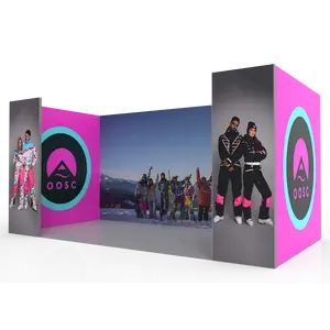 Booth Exhibition Screen Exhibitions Wall Stands 3X6 Convention Design Quick Setup Portable ski suit show Exhibit Display