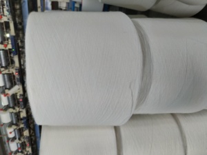Filato Grezzo Testurizzato 100% Poliestere Tinto in Massa ad Alta Tenacità, Ecologico e Filato ad <span class=keywords><strong>Anello</strong></span> - Product Image 2