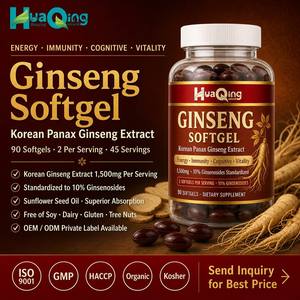 Cápsulas de Ginseng Coreano 1500mg 10% Ginsenosidos 90 Unidades 45 Porciones Sin Soya, Lácteos, Gluten ni <span class=keywords><strong>Frutos</strong></span> <span class=keywords><strong>Secos</strong></span> Suplemento - Product Image 2