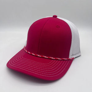 Casquette de baseball ajustable pour homme à 6 panneaux avec logo brodé 3D personnalisé, maille respirante et cordon décoratif - Product Image 2