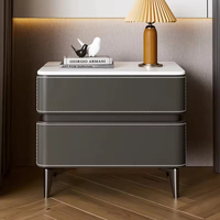 Table de chevet bon marché en gros avec 2 tiroirs, chambre à coucher, maison, mobilier moderne de luxe, designer, en bois, table de nuit pour hôtel