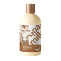 Venta caliente de alta calidad hidratante crema nutritiva cuerpo blanqueamiento cabra leche loción corporal