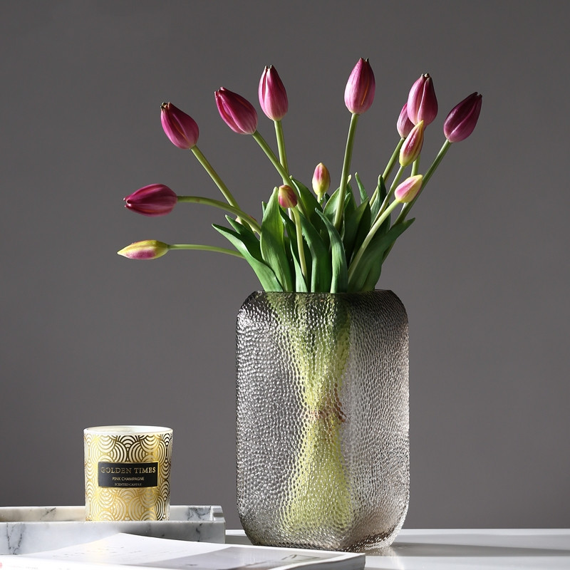 Factory Produced Wholesale Glass Flower Vase for Home Decor