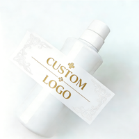 Autocollants d'étiquettes en vinyle pour soins de la peau, impression personnalisée, logo de luxe, imperméables, autocollants adhésifs pour emballages