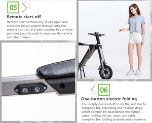 Trottinette électrique pliable pour adultes, <span class=keywords><strong>sans</strong></span> balais, <span class=keywords><strong>sans</strong></span> roues, suspension Lehe K1, batterie amovible intelligente, 48V 350W/500W 7.5 Ah - Product Image 5