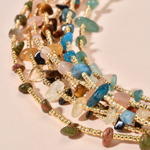 Collier en gros de pierres naturelles et de perles, bijoux avec pendentif coquillage cauris pour boutiques et promotions de la Fête des Mères - Product Image 4