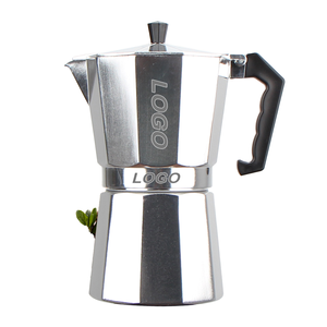 Vente chaude Ensemble de <span class=keywords><strong>cafetière</strong></span> octogonale portable européenne <span class=keywords><strong>Cafetière</strong></span> à expresso italienne Moka Mini en aluminium argenté et plastique <span class=keywords><strong>Cafetière</strong></span> à latte Mocha - Product Image 2
