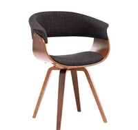 Chaise de salle à manger en contreplaqué de style américain moderne, chaise d'appoint, chaise de travail