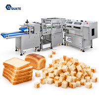 Équipement de transformation du pain pour usine alimentaire : Machine automatique de découpe en cubes de pain entier pour la production de tranches et de cubes